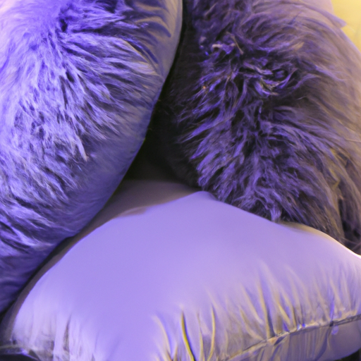 Fluffy Purple Pillows