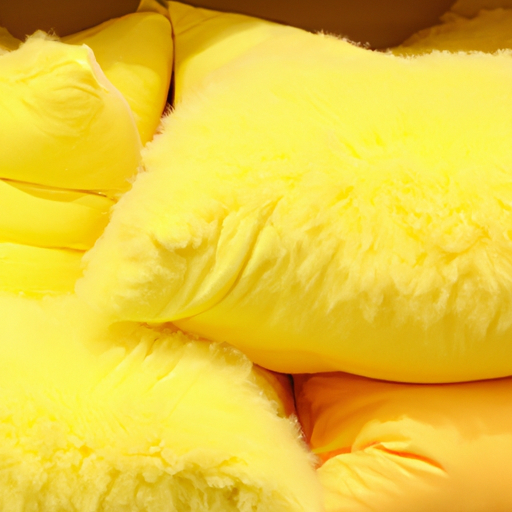 Fluffy Yellow Pillows