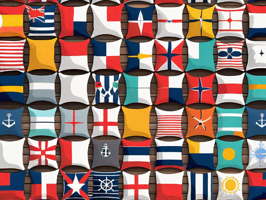 Nautical Flags Pillows