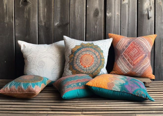 Kantha Pillows